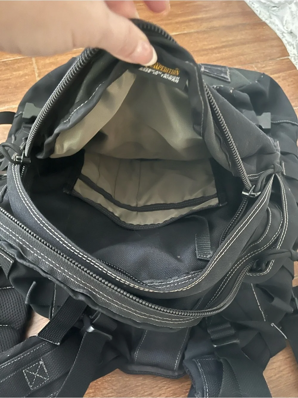 Maxpedition Tactical Backpack Black Large Heavy Duty Hiking Bag Rucksack